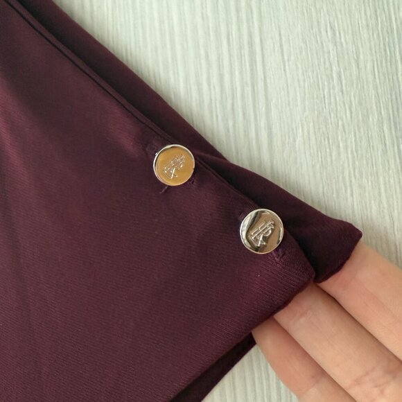 Lauren Ralph Lauren Burgundy Wide-Leg Jumpsuit – XS (sale ends 08/28) - Picture 3 of 6